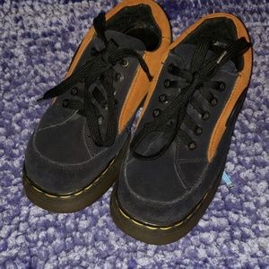 Blue and orange suede dr marten size UK 5 us 7.5 /